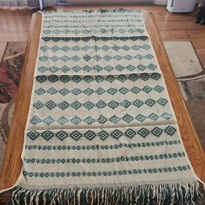 Geometric Patterned Lithuanian Woven Table Runner